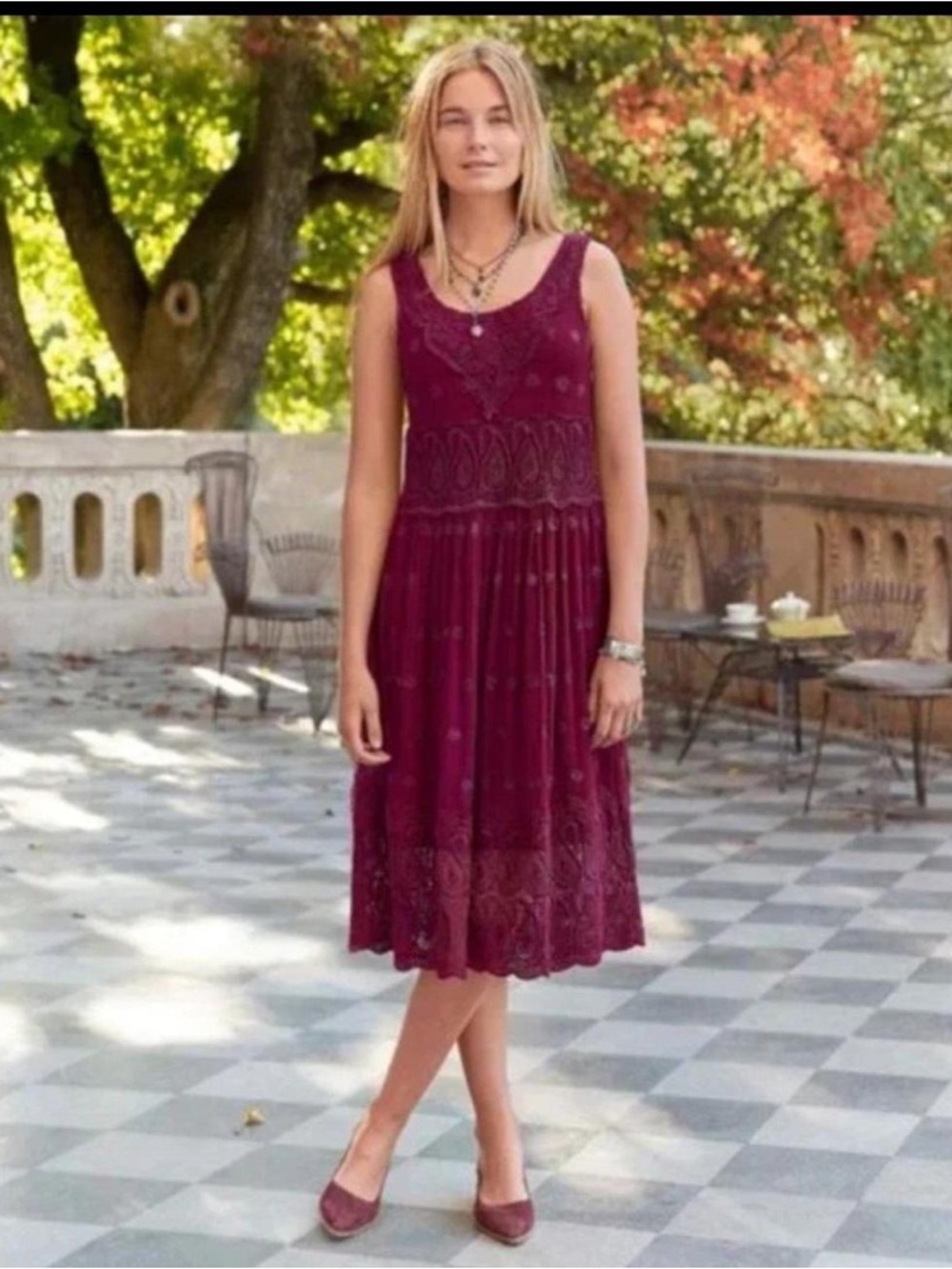 Sundance Lace Maxi Dress Womens XL Romantic Whimsical Renaissance NWT - Picture 13 of 15